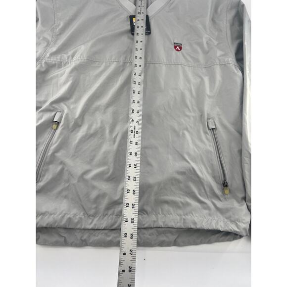 Antigua Golf Jacket Mens Small Gray Pullover Long Sleeve Pockets Sportswear New - Picture 3 of 11